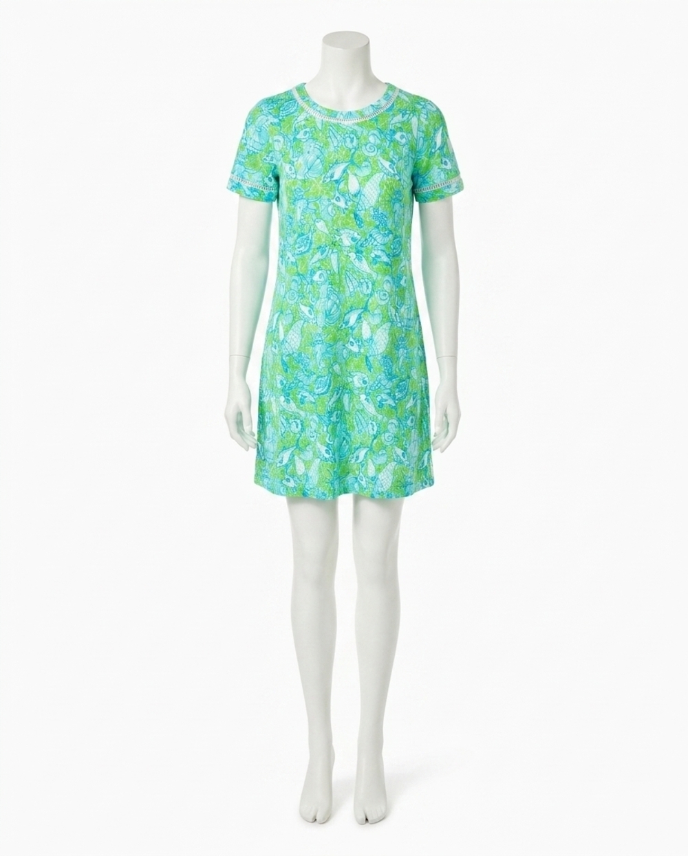 NEW LILLY PULITZER cody short sleeve dress in day dream blue throw me a line